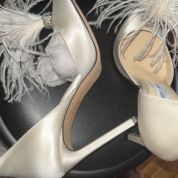 Jimmy Choo crystal Ostrich feathers saying heels - Picture 5 of 9